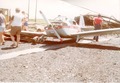 February 1978 John Murphy's Emeraude flattened by hangar collapse